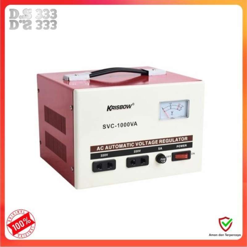 Jual Krisbow Stabilizer 1000 Watt Analog Stabilizer 1 kva di Seller