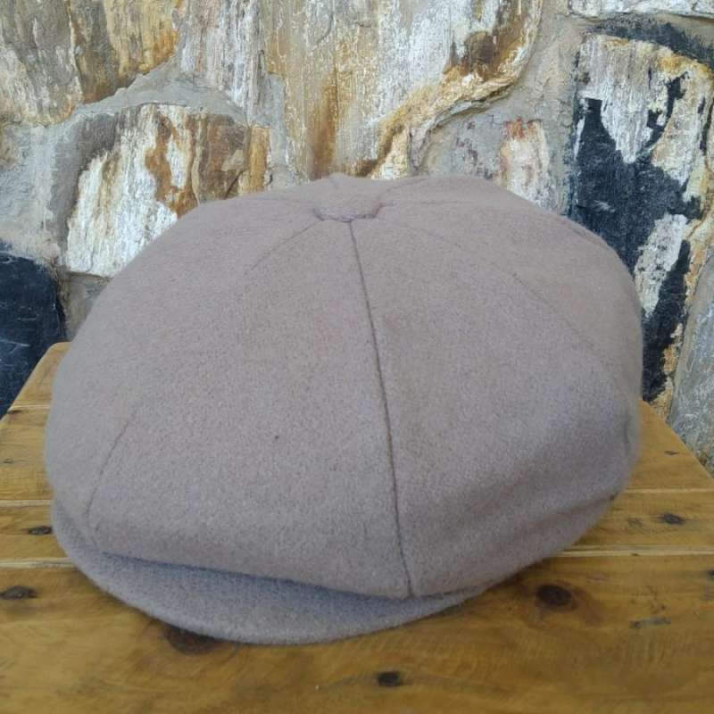 Suede Newsboy Cap Wool Baker Boy Hat Winter Vintage Belt Buckle Women main image 3