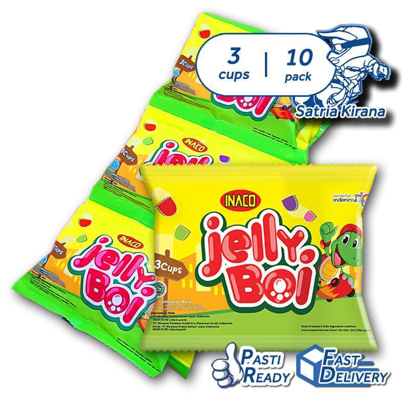 Jual Inaco JellyBoi [3 cups / 10 sachet 1 Renteng] Agar agar jelly