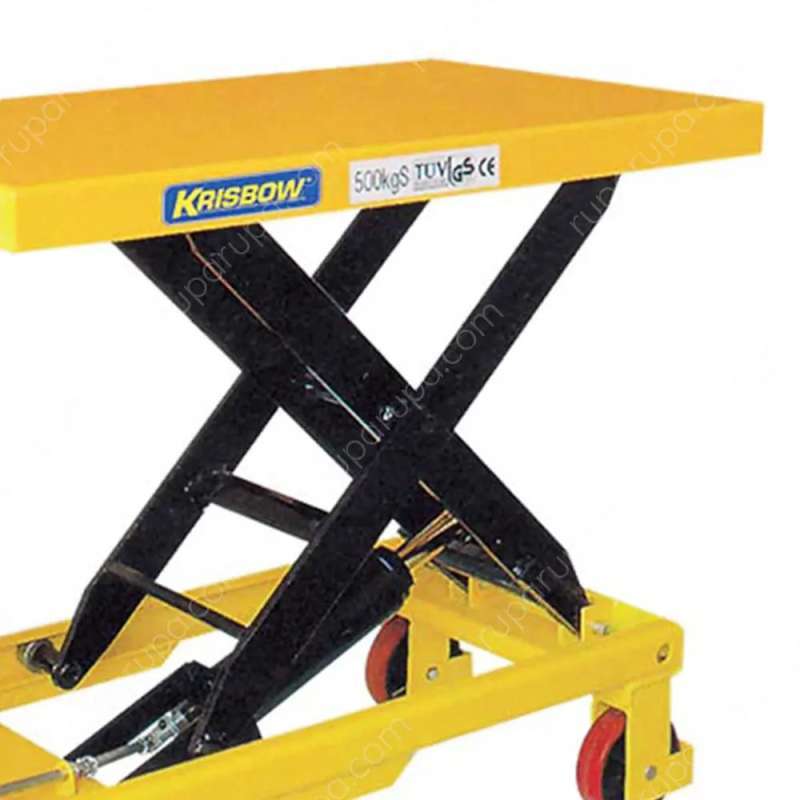 Jual Krisbow Hidrolik Gunting Hydraulic Scissor Lift table 1,3 meter