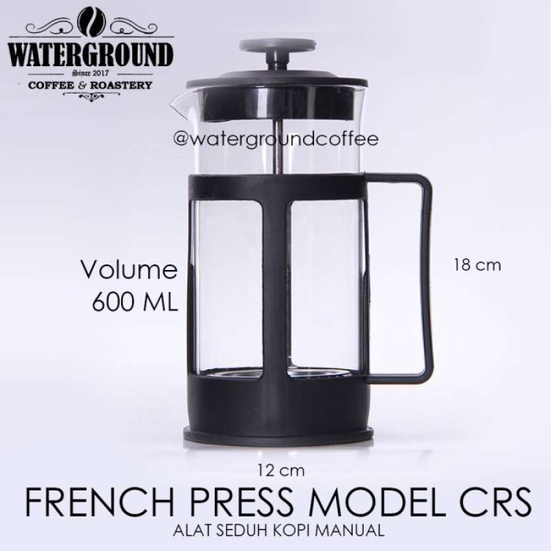 Jual FRENCH PRESS 350ML COFFEE PLUNGER KAPAL API ALAT KOPI SEDUH MANUAL