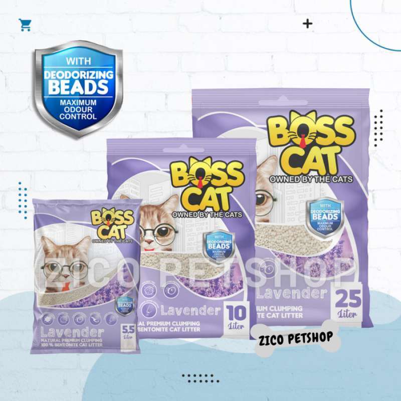 Jual Bosscat Cat Litters Pasir Kucing Lavender 5,5L di Seller DENTA