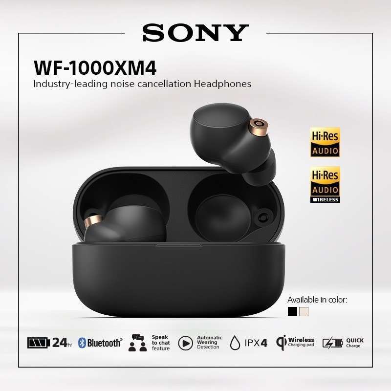 Jual SONY WF-1000XM4 Noise Canceling Truly Wireless Headset Bluetooth ...