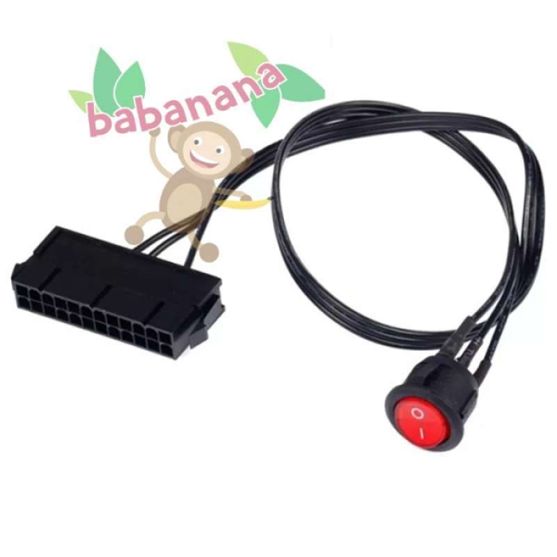 Jual Kabel Jumper switch starter 24pin atx psu mining power supply on