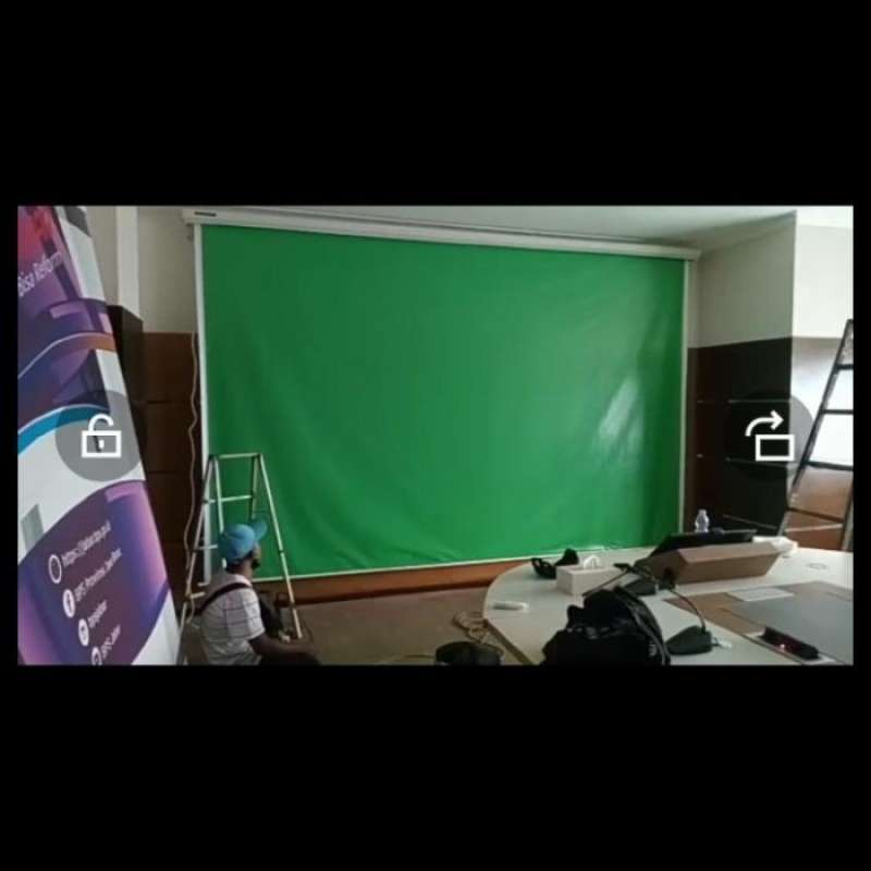 Jual Layar Green Screen 2M X 3M Motorized Original Best Seller di