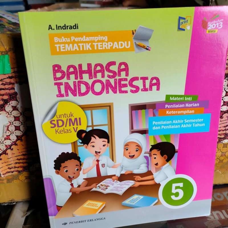 Jual Buku Pendamping Tematik Terpadu Bahasa Indonesia SD kelas 5 ...
