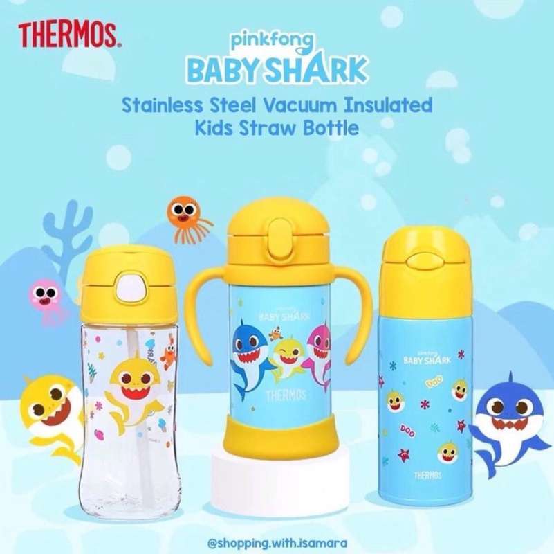 Jual Thermos x Pinkfong Baby Shark Stainless Steel Vacuum Insulated
