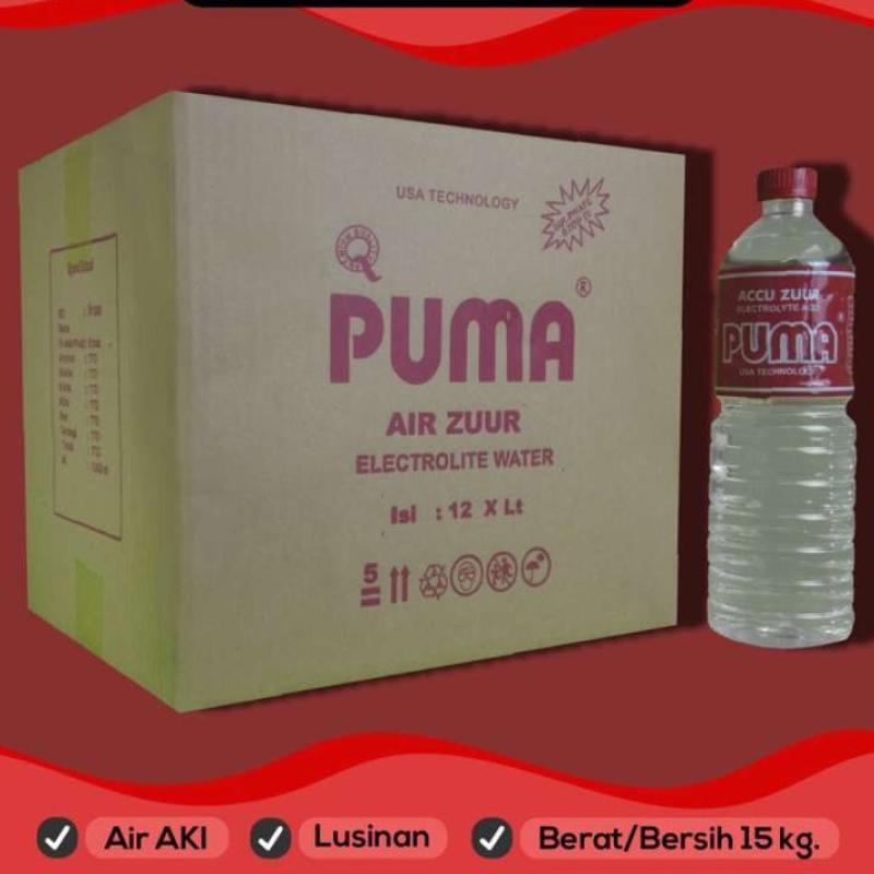 Promo Air Aki Accu Zuur Merah Puma Untuk Aki Gs Yuasa Dan Semua Merk