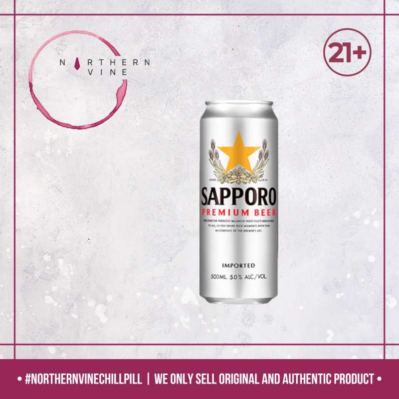 Jual Sapporo Premium Japanese Beer Can 500ML di Seller Northern Vine