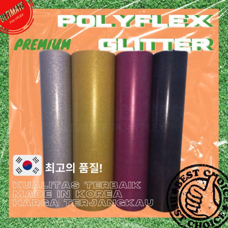 Jual Polyflex Glitter Ultimate Premium Korea Original 1 Meter ...