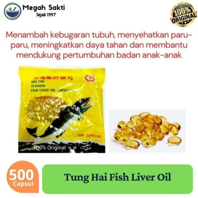 Jual Tung Hai Fish Liver Oil Kapsul Minyak Ikan Peningkat Sistem Imun