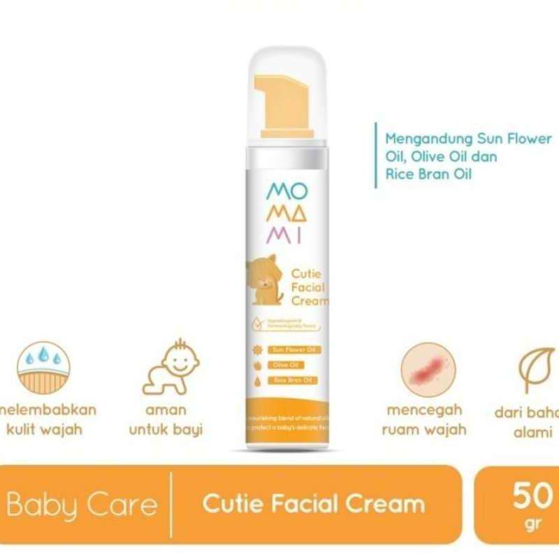 Jual Momami Cutie Facial Cream 50gr / Baby Face Cream / Krim Muka Bayi