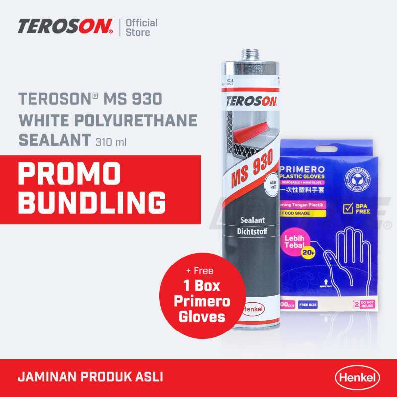 Jual Henkel TEROSON MS 930 Polyurethane Sealant Kaca 310 ml Free Glove di Seller LOCTITE Indo