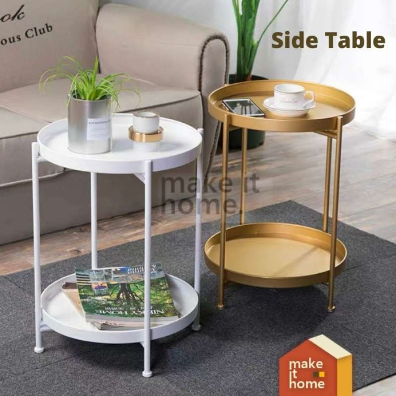 Promo Side Table Double-tier / Coffee Table / Meja Samping Ranjang
