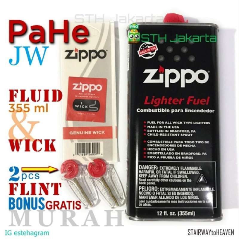 Promo PaHe FLuiD zippo 355 mL WiCK original 355ml JumBo BONUS FLiNT