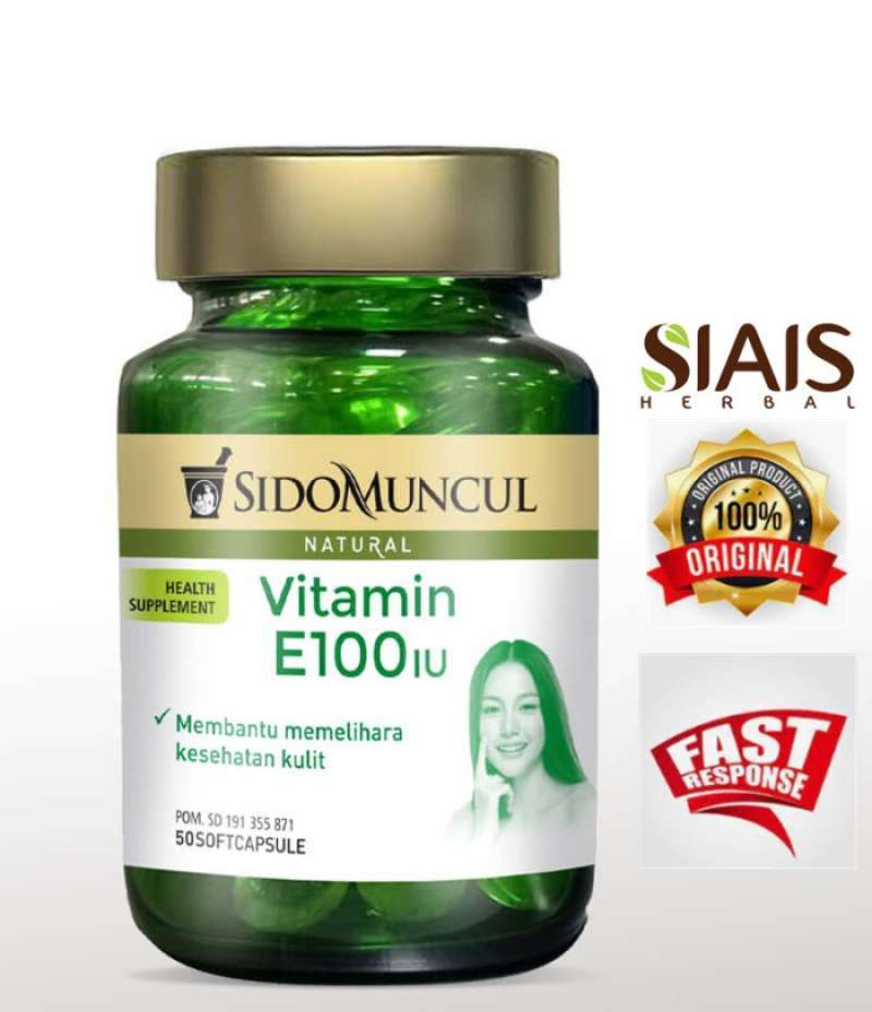 Promo Sido Muncul Natural Vitamin E 100 iu 50 Kapsul Diskon 17 di Seller EDOGAWA STORE