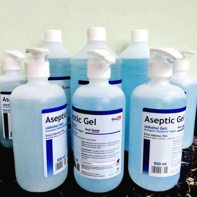 â Onemed Antiseptic Gel Hand Sanitizer [500 Ml/ Kemasan