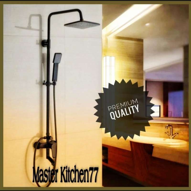 Jual Hand shower Tiang Black Shower column di Seller MASTER KITCHEN77