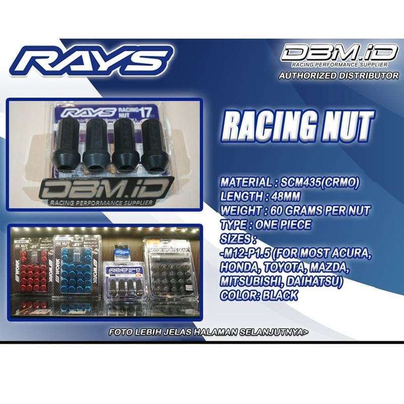 Jual RAYS Original Racing Nuts Long 48mm Made in Japan di Seller CV DBM
