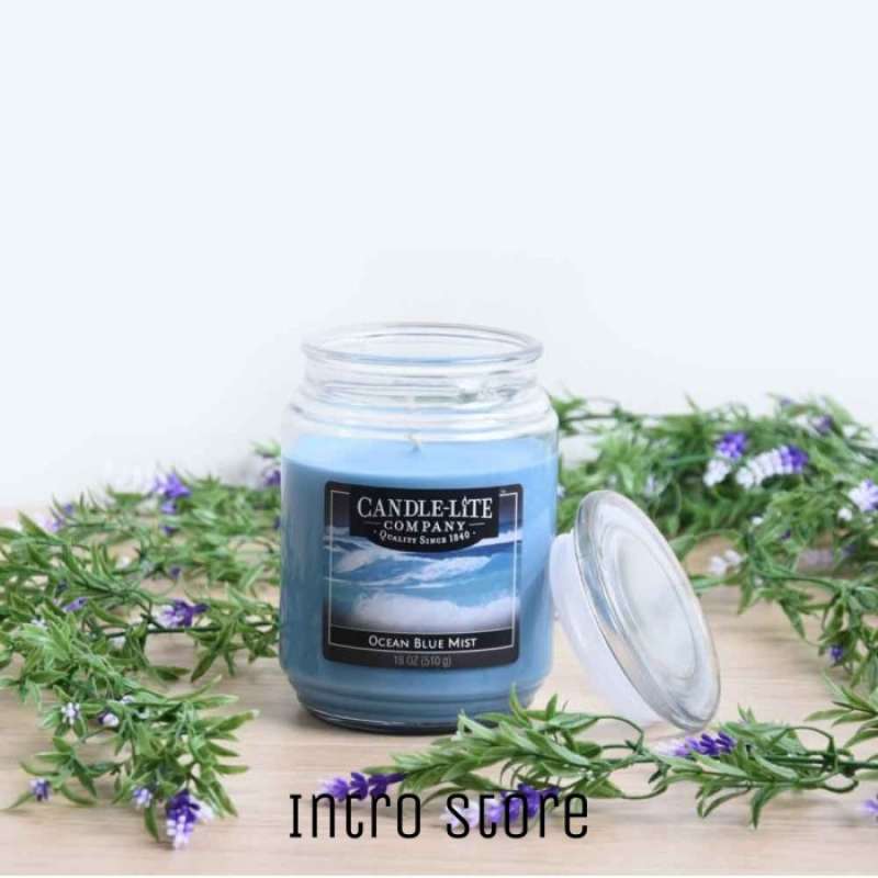 Promo Candle Lite Ocean Blue Mist Lilin Aromaterapi 510 Gr Diskon 16