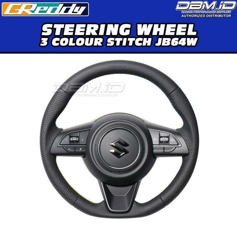 Jual GReddy Steering Wheel Setir Mobil 3 Color Stitch JB64W 16690011 di