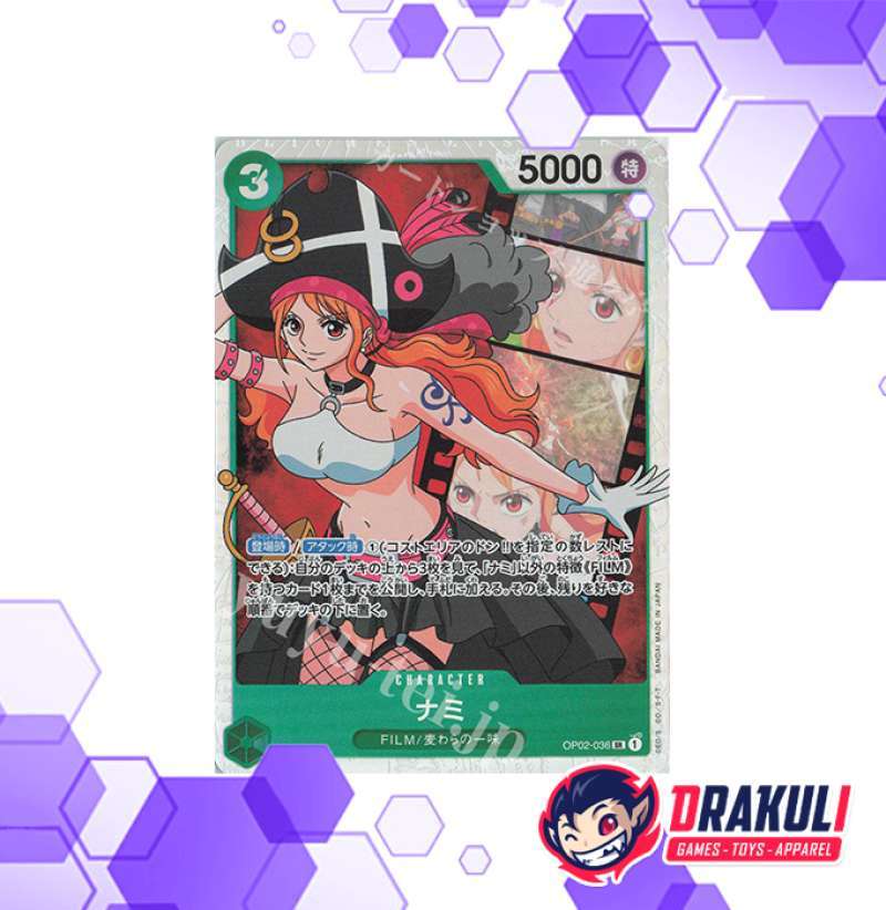 Jual One Piece Card Game Nami OP02036 SR di Seller Drakuli Games