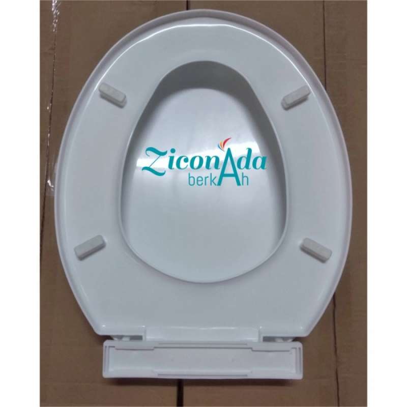 Promo Tutup Closet Duduk Toilet Cover+dudukan Karet Model Totoamstad Putih Diskon 26 Di Seller