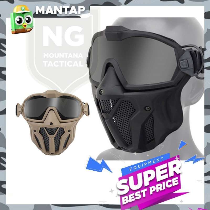 Promo Emerson Gear Airsoft Mask Detachable Antifog Full Face Mask With Fan Diskon 21 di Seller