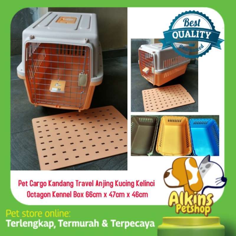 Jual Pet Cargo Carrier Kennel Box Octagon Kandang Kucing Kelinci