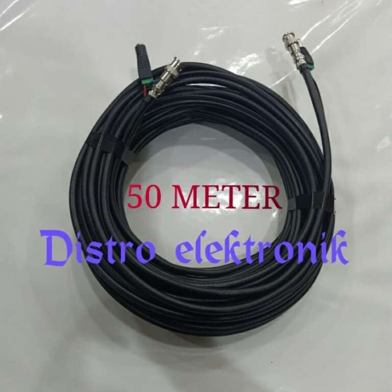 Promo Kabel Jadi 50 Meter Coaxial Rg 6 + Power Lengkap Sama Konektor