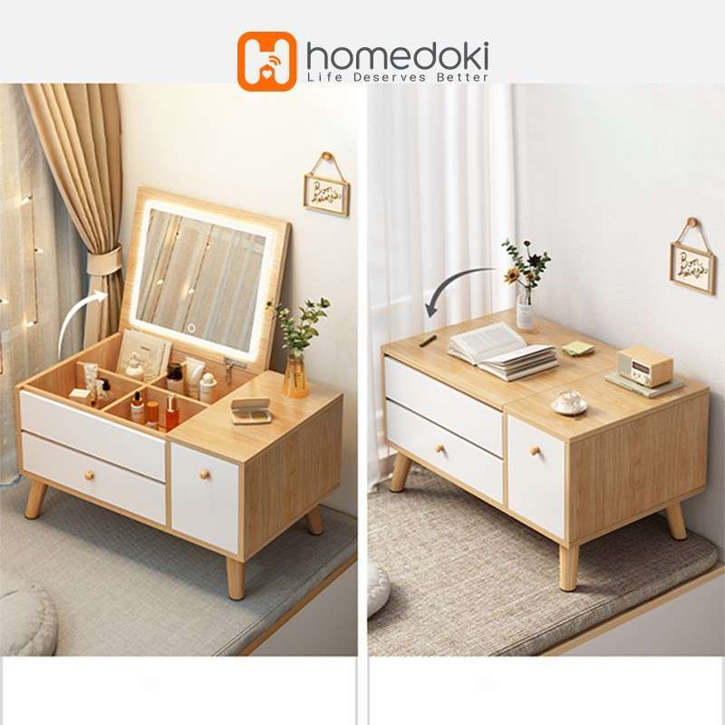 Jual Meja Rias LED Minimalis / Meja Rias LED / Meja Lantai / Meja Kamar