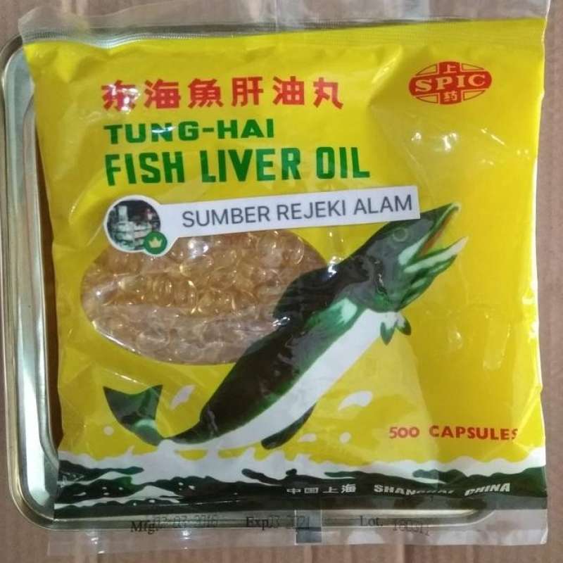 Jual Hot produk Tung Hai Fish Liver Oil 500 kapsul Minyak Ikan Tbk di