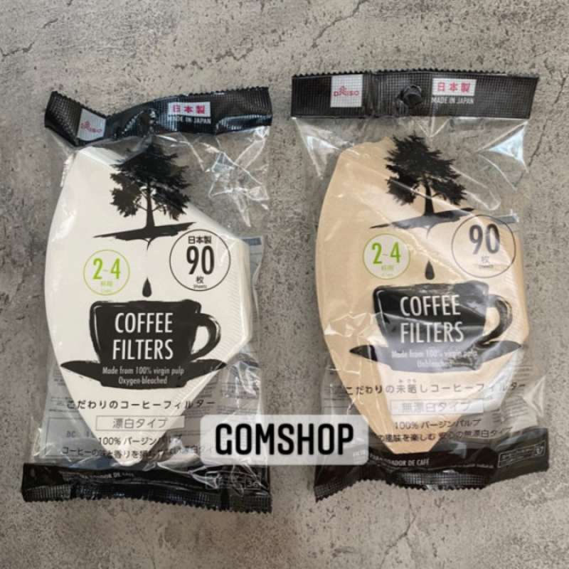 Promo Daiso Filter Coffee Paper Saringan Kopi Kertas 2-4 cups Un ...