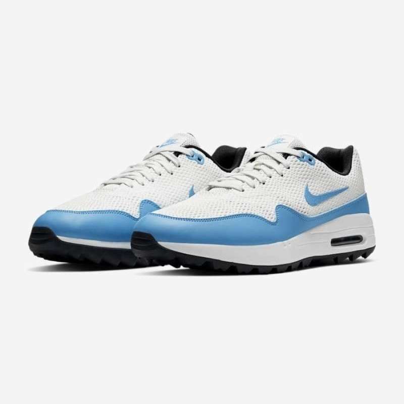 Jual Nike Air Max 1 G Golf Shoes Men White Blue CI7576101 43 White