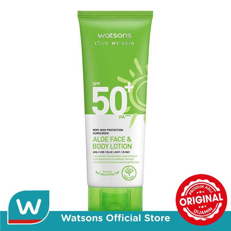 Promo WATSONS Very High Protection Sunscreen Aloe Face Body Lotion