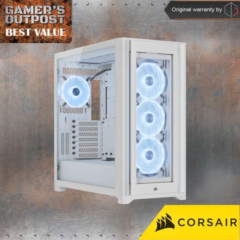 Jual CORSAIR iCUE 5000X RGB QL Edition MidTower ATX Case di Seller