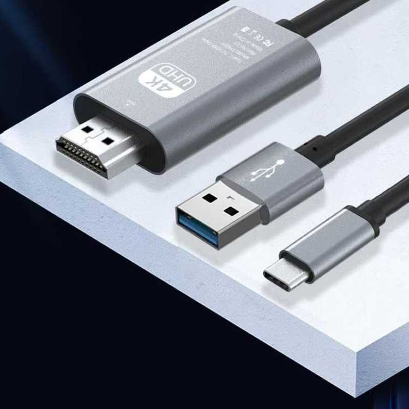 Th01 Promo Th Kabel Type C To Hdmi 4k Mirroring Charging Cable 2 Meter ...