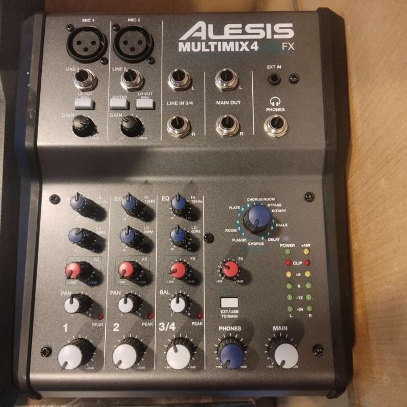 Jual Alesis Multimix 4 USB FX 4 Channel Mixer / USB Recording Interface