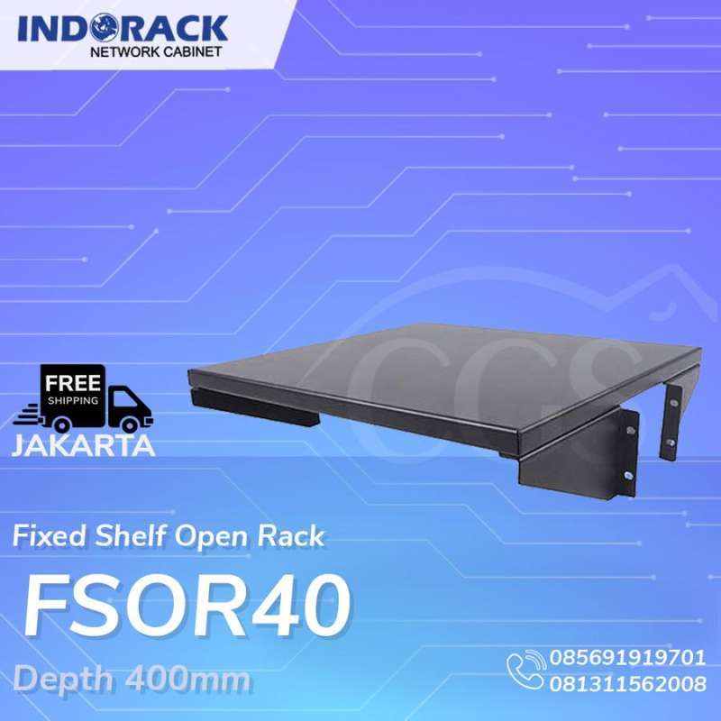 Jual INDORACK FSOR40 Fixed Shelf For Open Rack Depth 400mm di Seller