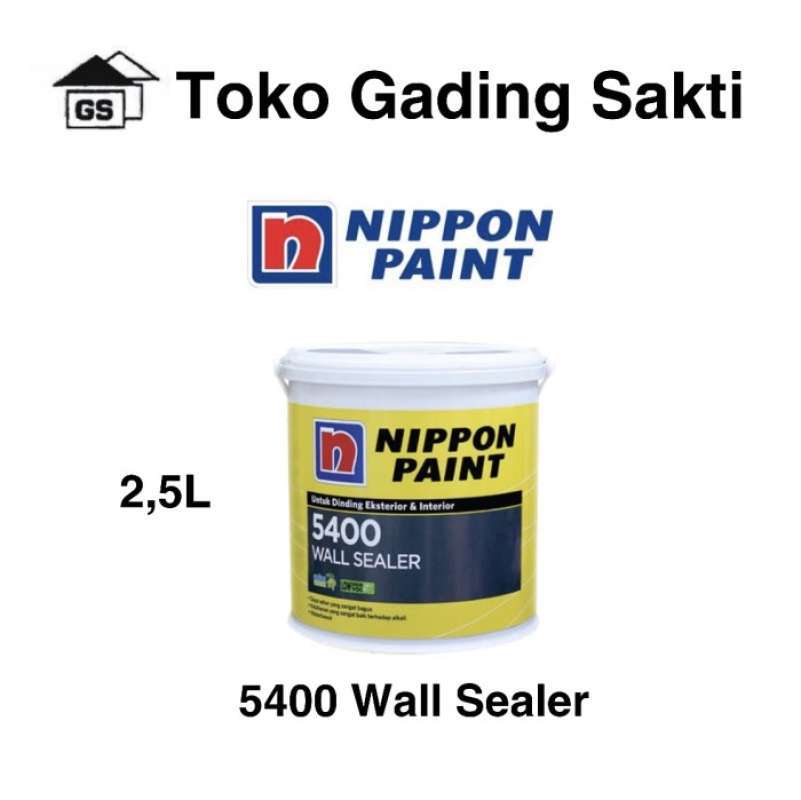Promo NIPPON 5400 WALL SEALER CAT DASAR INTERIOR & EXTERIOR GALON 2,5L Diskon 33 di Seller Umar