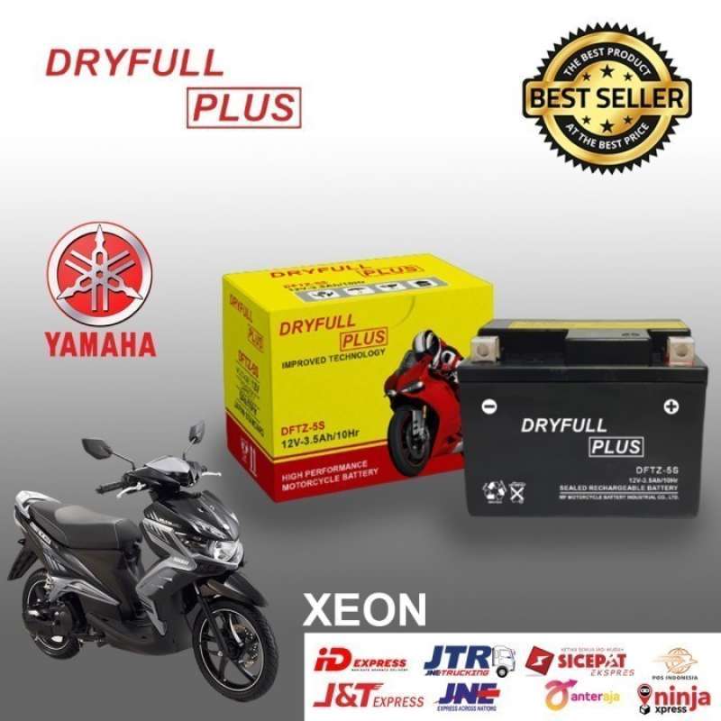 Jual Aki Motor Yamaha Xeon AKI DRYFULL DFTZ5S ORIGINAL di Seller