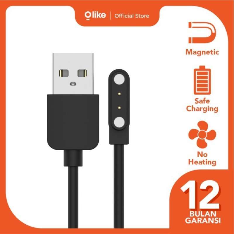 Promo Olike Kabel Charger 2 Pin Original Smartwatch Quick