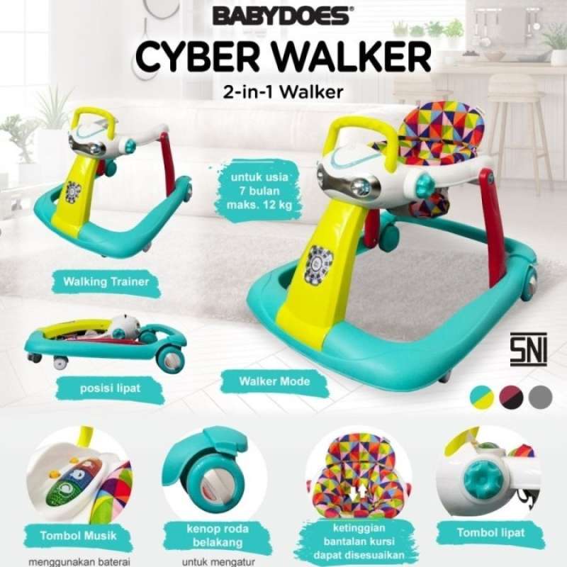 Jual Baby Walker Alat Bantu Jalan Babydoes 2 In 1 Cyber Walker di Seller Kecup.id Store Petojo