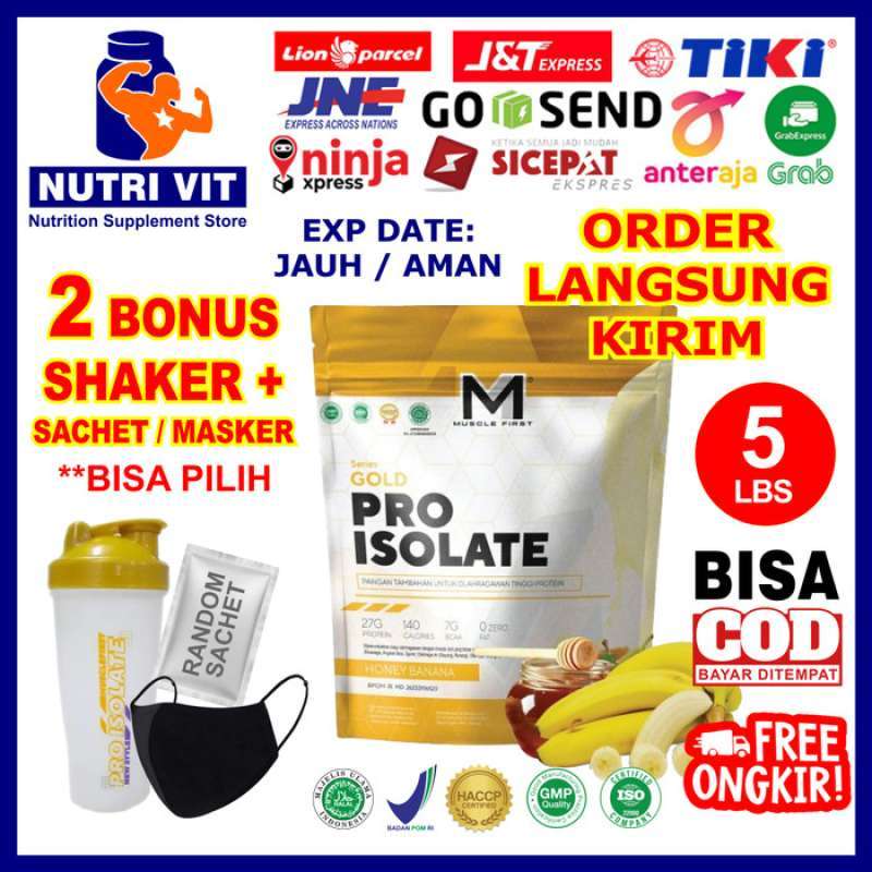 Promo M1 Isolate 5 Lbs Muscle First M1 Gold Pro Isolate 5 Lbs BANANA