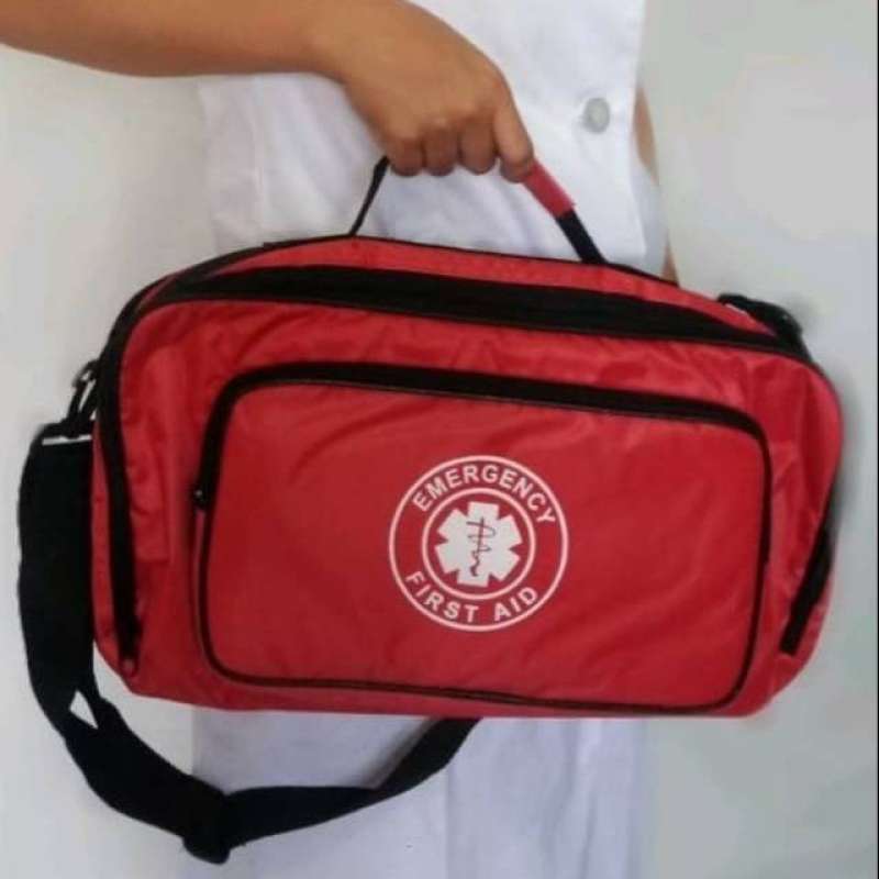 Promo Tas Selempang P3K Emergency First Aid Isi Type C Lengkap Diskon 