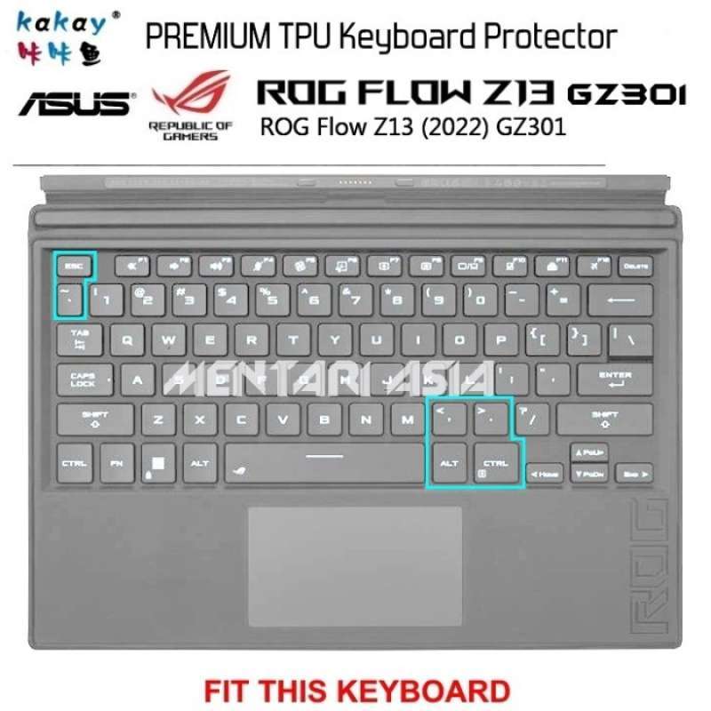 Promo Keyboard Protector Asus Rog Flow Z13 Gz301 2022 - Kakay Premium ...