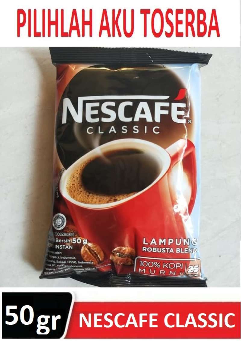 Jual Kopi Nescafe Classic 50 gram (HARGA SATUAN) di Seller Pilihlah Aku Toserba Kota Jakarta