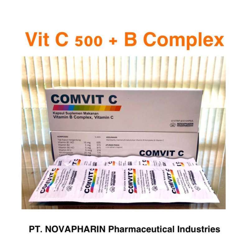 Jual Comvit C Vitamin C 500 Mg B Complex 1 Box Isi 100