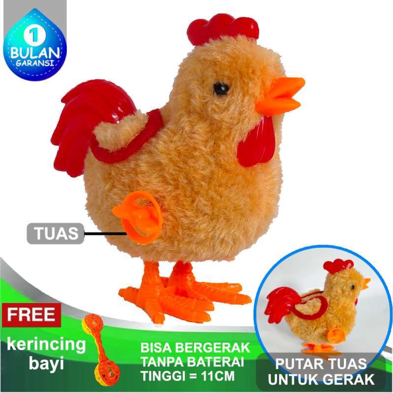 √ Tomatoys Mainan Boneka Ayam Kotek Kotek Bisa Bergerak Tanpa Baterai