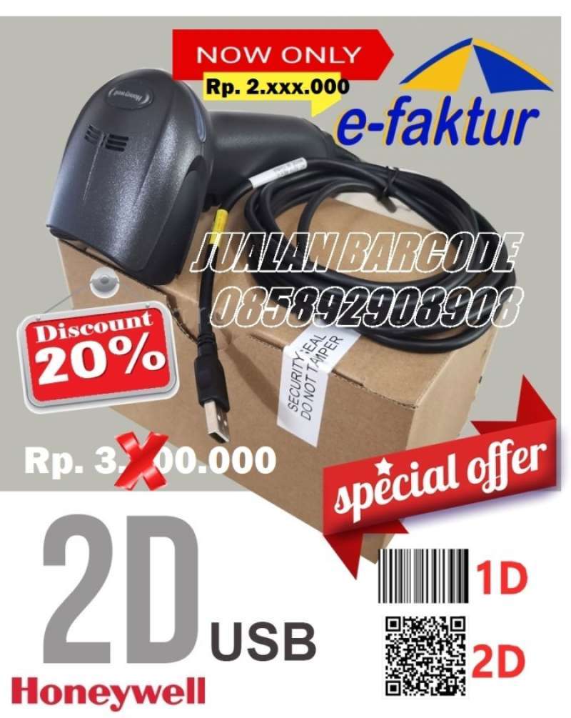 Jual HONEYWELL SCANNER BARCODE 2D EFAKTUR 1950 GHD PENERUS 1900 GHD Jual Honeywell Scanner Barcode 2d Efaktur 1950 Ghd Penerus 1900 Ghd